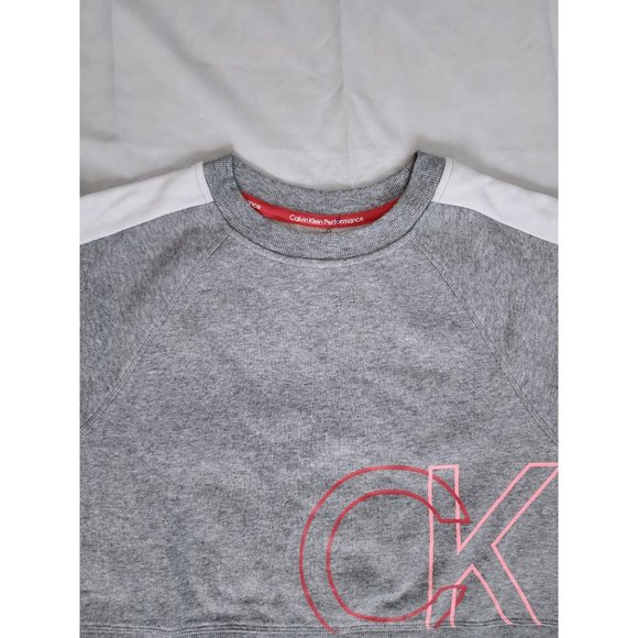 Calvin Klein Performance Womens Gray Heather Crop Pullover Sweatshirt Medium NWT - Picture 8 of 16
